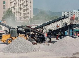 移動破碎站設(shè)備是城市的搬運工，建筑垃圾再生處理設(shè)備的發(fā)展