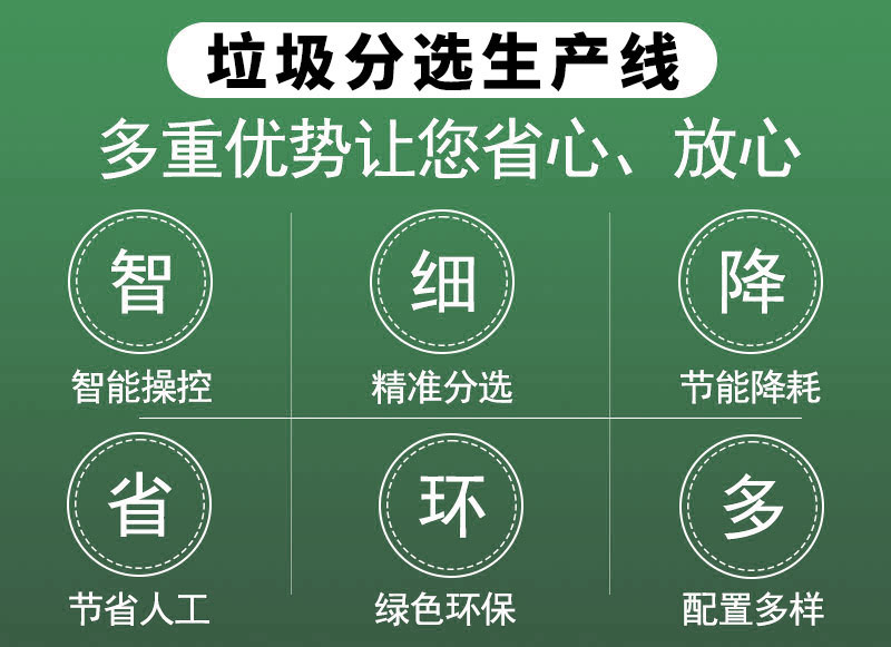 垃圾分選生產(chǎn)線優(yōu)勢